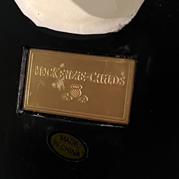 Mackenzie-Childs Courtly Check Basket Bunny -Easter-NEW CONDITION - Picture 10 of 10